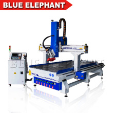 Blauer Elefant Automatisches industrielles Holz 4 Achsenrotationsmaschine cnc guter Service für Singapur